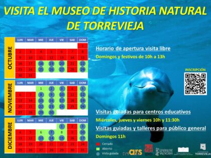 Cultura y Ars Creatio organizan visitas guiadas y talleres gratuitos en el Museo de Historia Natural durante dos meses
