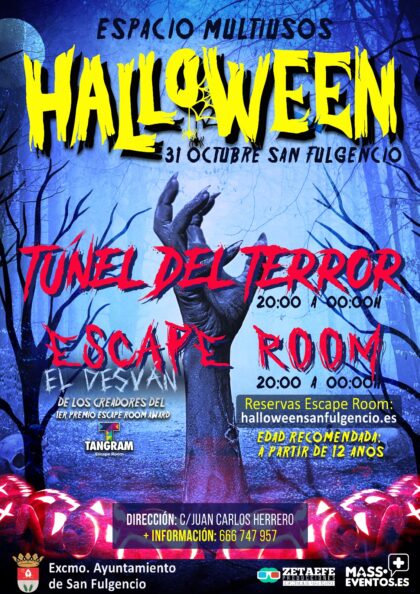 San Fulgencio, evento: Desfile terrorífico de disfraces para todos los públicos, dentro de los actos de la fiesta de ‘Halloween 2023’ de la Concejalía de Juventud