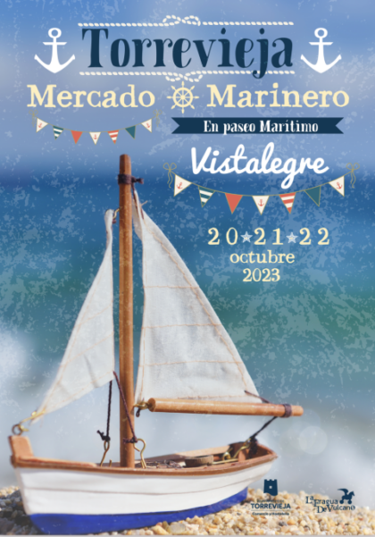 Torrevieja, evento: El náufrago perdido en el 'Mercado marinero', dentro de las actividades del 'Mes del comercio local organizado por la Concejalía de Comercio