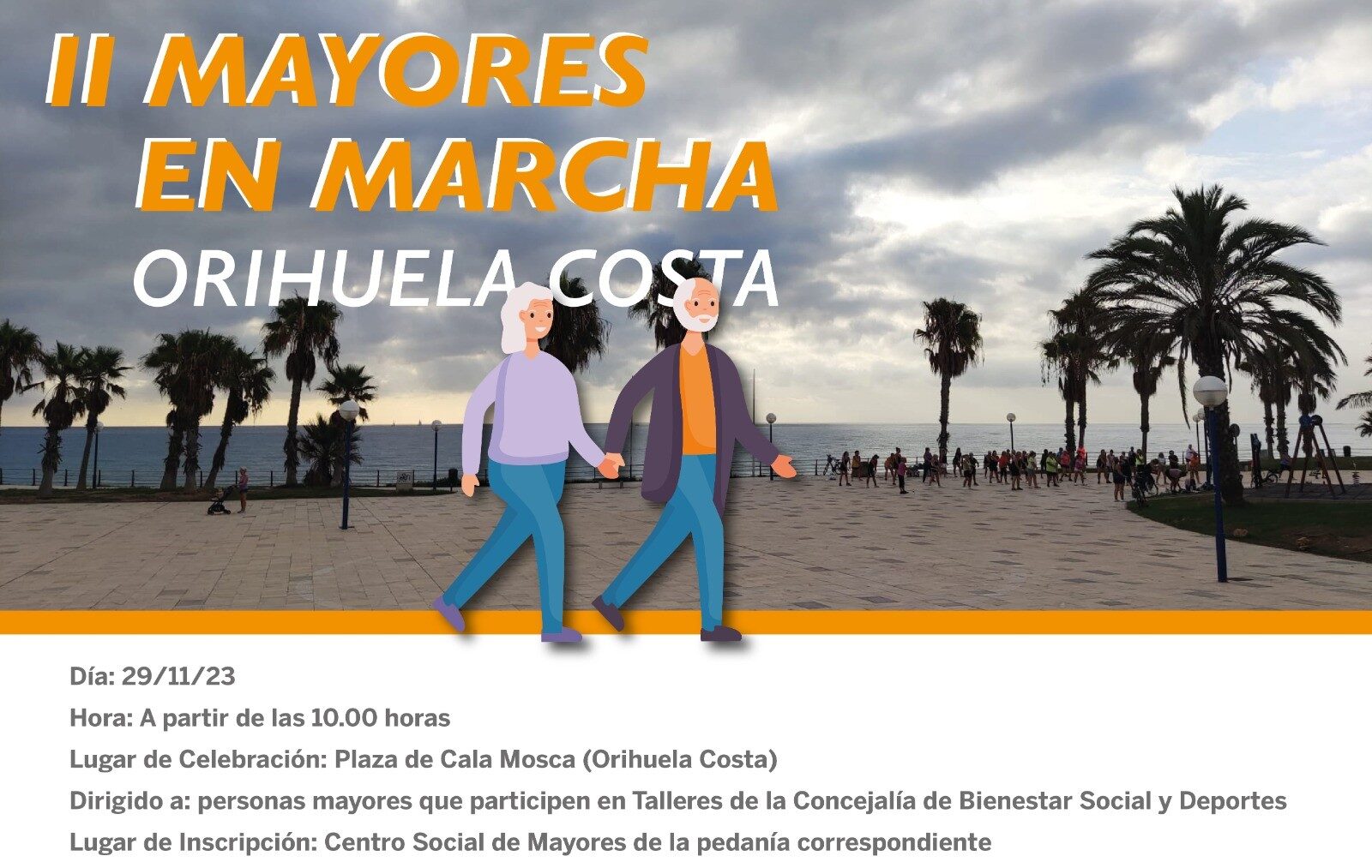 Más de 400 personas participarán en la segunda edición de 'Mayores en Marcha Orihuela Costa'