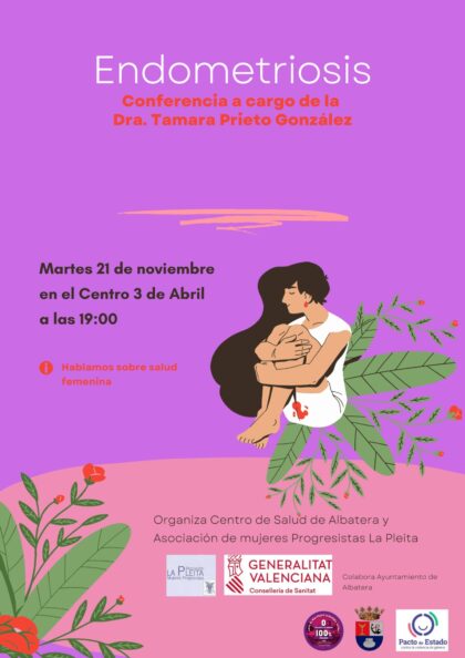 Albatera, evento: Charla sobre la endometriosis, por la médico de familia del centro de salud, Tamara Prieto, dentro de los actos de las IX Jornadas Contra la Violencia de Género del 25N organizados por la Concejalía de Igualdad