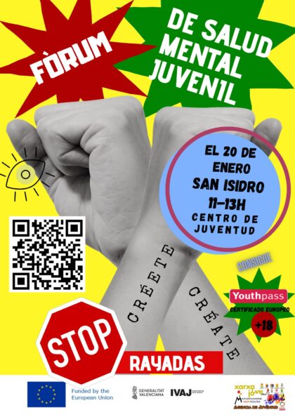 San Isidro, evento: Fórum de salud mental juvenil para jóvenes de entre 14 y 30 años, organizado por la Mancomunidad Baja Segura