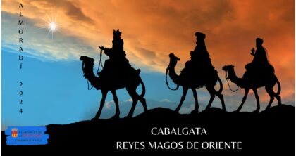 Almoradí, evento: Cabalgata de Reyes Magos con temática de los cinco elementos de la naturaleza, dentro del programa de Navidad organizado por el Ayuntamiento