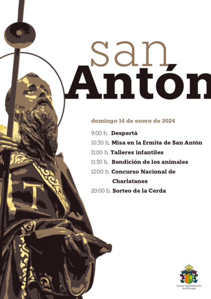 Orihuela, evento: Celebración de la misa en honor a San Antonio Abad, en acción de gracias y en sufragio de los Caballeros y Damas de la Orden fallecidos, dentro de las fiestas de San Antón 2024 organizadas por la Concejalía de Festividades