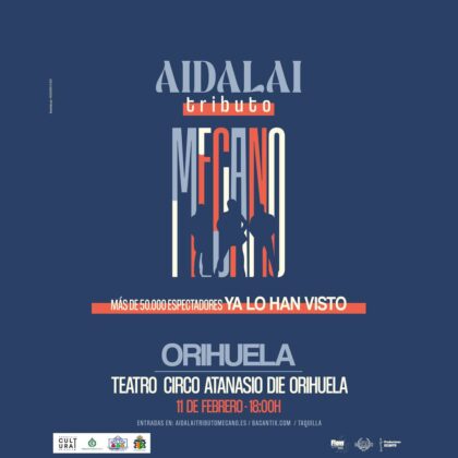 Orihuela, evento cultural: Concierto del grupo 'Aidalai', como tributo a la mítica banda Mecano, dentro de la programación del Teatro Circo 'Atanasio Die'