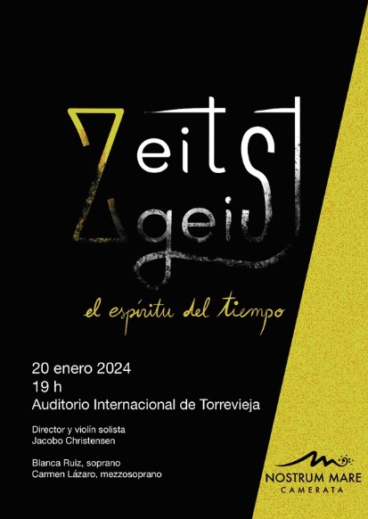Torrevieja, evento cultural: Concierto 'Zeitgeist, el espíritu del tiempo', por el grupo de cuerda 'Nostrum Mare Camerata', dentro de la programación cultural para el primer cuatrimestre de 2024 organizada por la Concejalía de Cultura