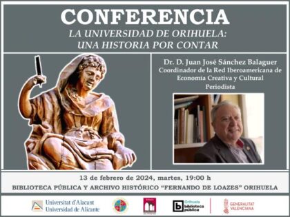 Orihuela, evento: Taller de escritura 'Aproximación al relato breve', organizado por la Biblioteca Pública y Archivo Histórico ‘Fernando de Loazes’