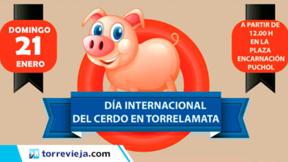 La Mata de Torrevieja, evento: Degustación de carne de cerdo a la barbacoa en el XXI Día Internacional del Cerdo, organizada por la 'Peña del cochino' de Torrelamata