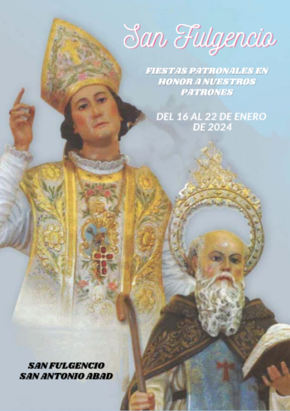 San Fulgencio, evento: Procesión en honor al co-patrón San Antonio Abad y fuegos artificiales, dentro de los actos de las fiestas patronales en honor a San Fulgencio y San Antonio Abad