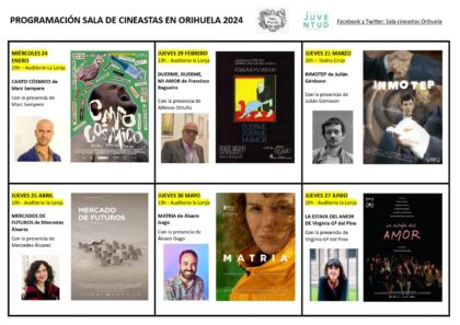Orihuela, evento cultural: Sesión de cine con la película española 'Canto cósmico. Niño de Elche' (2021), con la presencia de su director, Marc Sempere, y el corto 'El refugio', y con coloquio, dentro del proyecto 'La sala de cineastas' organizado por 'Unión de cineastas'