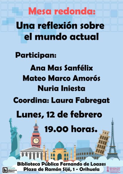 Orihuela, evento: Taller infantil de carnaval con Dulce Quesada, organizado por la Biblioteca Pública y Archivo Histórico ‘Fernando de Loazes’