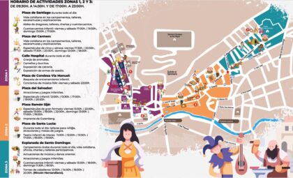 Orihuela, evento: Actividades de las zonas 1, 2 y 3, dentro de los actos del XXIV Mercado Medieval organizado por la Concejalía de Festividades