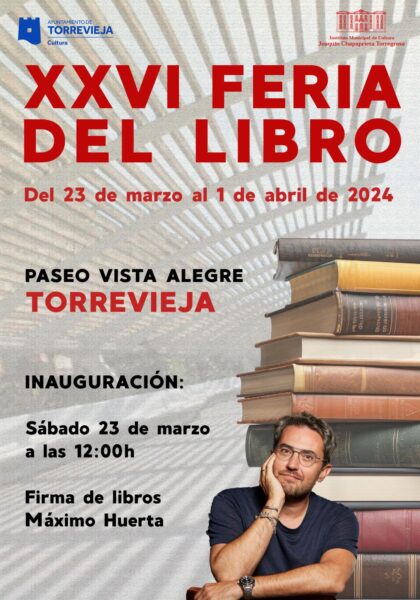 Torrevieja, evento cultural: Firma de libros de Javier Marín y su novela 'Desafío 59', dentro de los actos de la XXVI Feria del Libro organizados por la Concejalía de Cultura