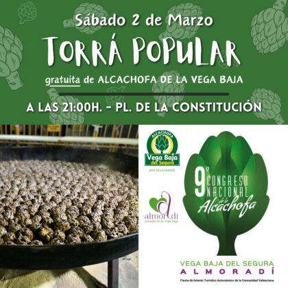 Almoradí, evento: Apertura del recinto ferial, dentro de los actos de 9º Congreso Nacional de la Alcachofa organizado por la Concejalía de Turismo