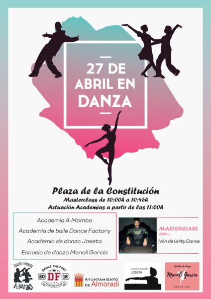 Almoradí, evento cultural: Actuaciones de las academias locales en el Día Internacional de la Danza, dentro de la programación cultural del segundo trimestre de 2024 organizada por la Concejalía de Cultura