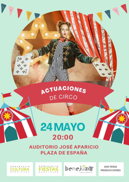 Benejúzar, evento: Espectáculo de circo infantil 'El cabaret del circo', dentro de las fiestas patronales de la Virgen del Rosario y de Moros y Cristianos 2024