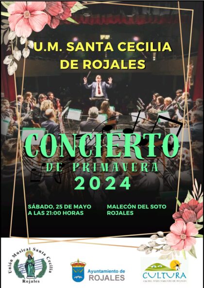 Rojales, evento cultural: Concierto de primavera 2024 por la Unión Musical Santa Cecilia de Rojales, dentro de los actos de mayo de la Concejalía de Cultura