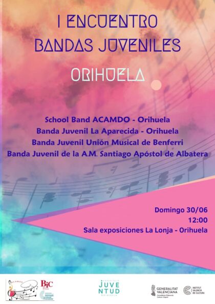 Orihuela acoge su primer 'Encuentro de Bandas Juveniles' con agrupaciones de La Aparecida, Benferri y Albatera