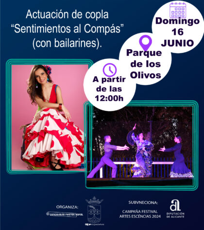 Rafal, evento cultural: Actuación del grupo de baile y cante 'Sentimientos al compás', dentro de los actos del 'Día de Rafal' organizados por el Ayuntamiento