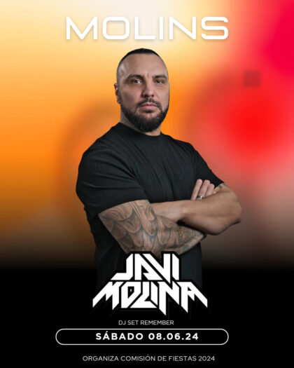 Molins de Orihuela, evento: Sesión 'Remember', con el dj Javi Molina, dentro de las fiestas patronales en honor a San Antonio de Padua organizadas por la Comisión de fiestas 2024