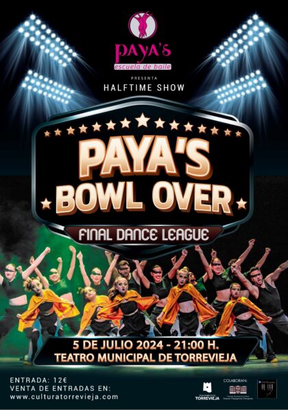 Torrevieja, evento cultural: Espectáculo de baile 'Paya's Bowl Over: Final Dance League', por la escuela de baile Paya's, dentro de la programación cultural para el segundo cuatrimestre de 2024 organizada por la Concejalía de Cultura
