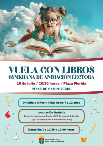 Pinar de Campoverde de Pilar de la Horadada, evento cultural: Gymkhana de animación lectora 'Vuela con libros', organizada por el Ayuntamiento