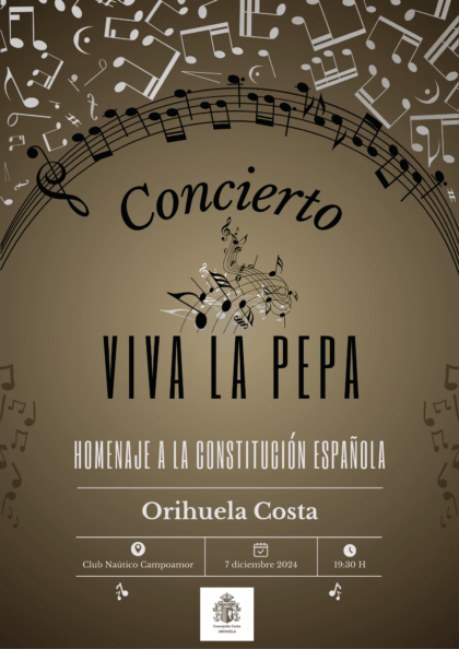 El concierto '¡Viva la Pepa!' rinde homenaje a la Constitución Española este sábado en Orihuela costa 