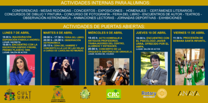 La escritora Espido Freire y el psicólogo Javier Urra partipan en la XV Semana Cultural del Colegio Diocesano Santo Domingo La escritora Espido Freire y el psicólogo Javier Urra partipan en la XV Semana Cultural del Colegio Diocesano Santo Domingo