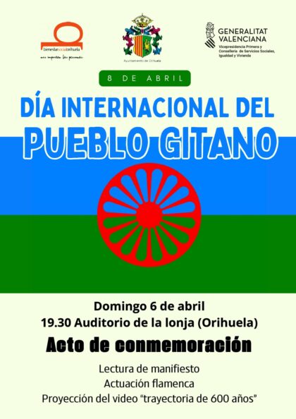 Orihuela conmemora el Día Internacional del Pueblo Gitano con la lectura de un manifiesto