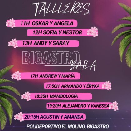 El Polideportivo Municipal 'El Molino' se llena de actividad este sábado con la segunda edición de 'Bigastro baila'