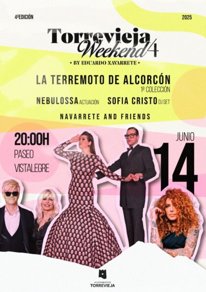 'Torrevieja Weekend' vuelve el 14 de junio en una cuarta edición completa de moda, música y cultura