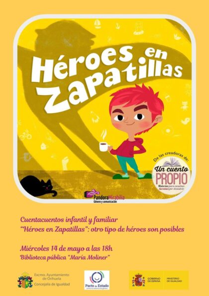 La Concejalía de Igualdad presenta este miércoles el cuentacuentos ‘Héroes en zapatillas’ con el objetivo de romper estereotipos