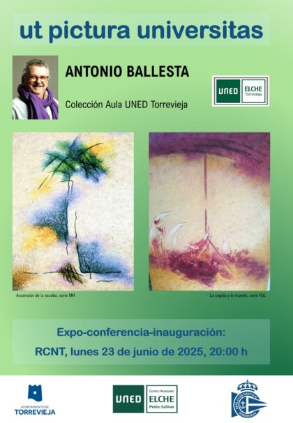 El pintor Antonio Ballesta dona parte de su obra a la UNED de Torrevieja