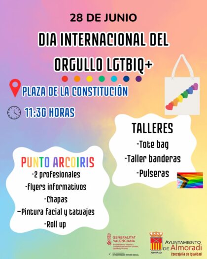 La Plaza de la Constitución se llenará de actividades para celebrar el Día del Orgullo LGTBIQ+ 