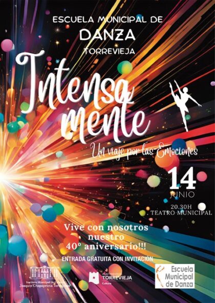 Galder Varas, la gala del 40 aniversario de la Escuela Municipal de Danza y el Festival de Copla, este fin de semana en Torrevieja