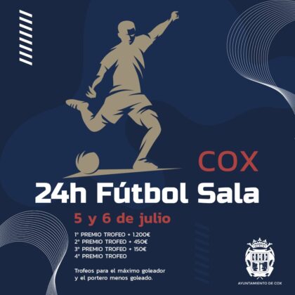 Cox, evento: Final del torneo '24 horas' de fútbol sala, dentro de los actos de las fiestas patronales en honor a la Virgen del Carmen organizados por la Concejalía de Fiestas