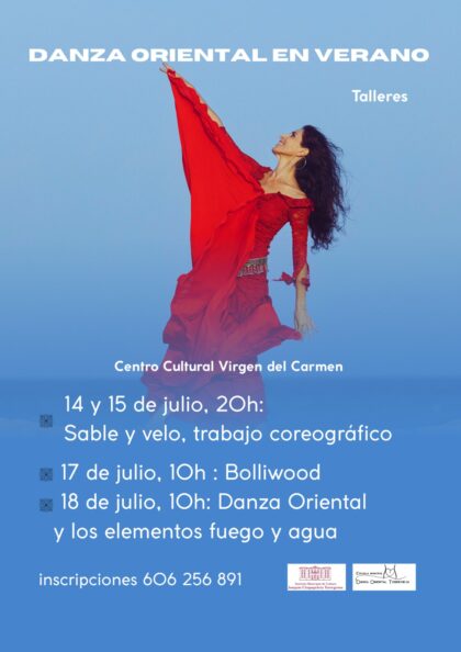 El Instituto Municipal de Cultura 'Joaquin Chapaprieta' organiza talleres de danza oriental este verano