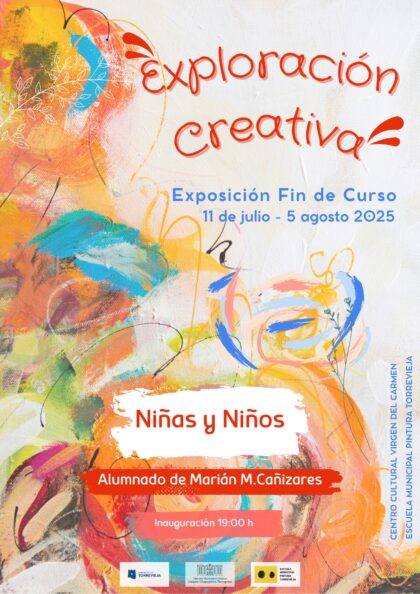 Este viernes se inagura la exposición 'Exploración Creativa' del alumnado infantil de la Escuela Municipal de Pintura