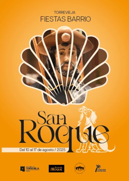 Barrio de San Roque de Torrevieja, evento cultural: Actuación de reggaeton y trap por F.R.A y Andreu, dentro de los actos de las fiestas patronales en honor a San Roque organizados por la Concejalía de Fiestas y asociación San Roque