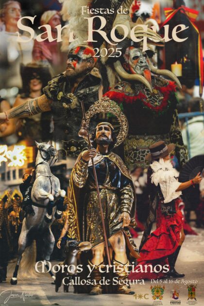 Callosa de Segura, evento: Volteo general de campanas y disparo de cohetes, dentro de los actos de las fiestas patronales de San Roque y de Moros y Cristianos organizadas por la Comisión de Fiestas