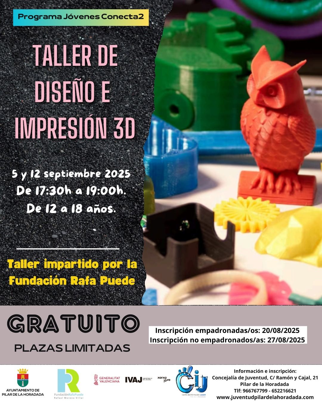 Pilar de la Horadada: Taller gratuito de diseño e impresión 3D para ...