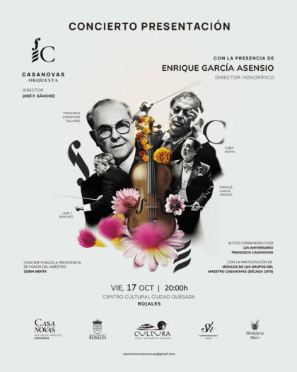 El Maestro Enrique García Asensio ha sido designado como director honorífico de la Casanovas Orquesta