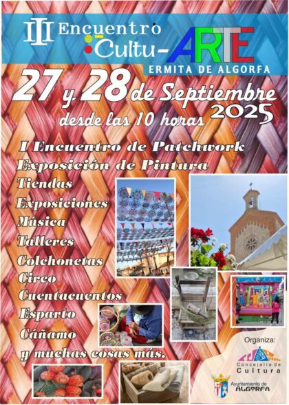 Algorfa, evento: Apertura de casetas con artesanos, dentro de las actividades del III Encuentro de Cultu-Arte organizadas por la Concejalía de Cultura Algorfa, evento: Apertura de casetas con artesanos, dentro de las actividades del III Encuentro de Cultu-Arte organizadas por la Concejalía de Cultura