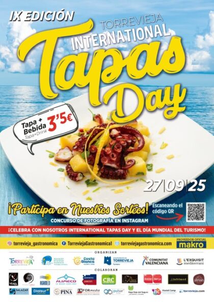 La IX edición de International Tapas Day se celebra este sábado en Torrevieja con novedades, premios y un concurso fotográfico