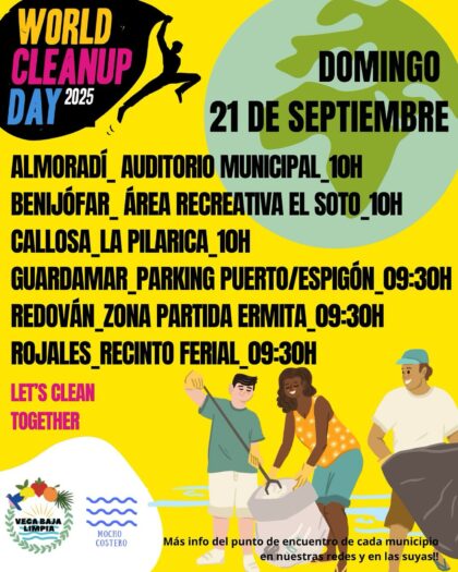 Seis municipios se suman a la jornada por el Día Mundial de la Limpieza a favor de la conservación del entorno natural