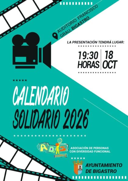 La asociación ADIS presenta su calendario solidario 2026 este sábado en el Auditorio Francisco Grau