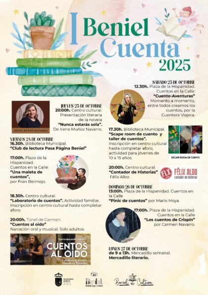 Beniel, evento cultural cultural: Sesión de narración oral y musical para adultos con 'Cuentos al oído', dentro del I 'Beniel cuenta' organizado por la Concejalía de Cultura Beniel, evento cultural cultural: Sesión de narración oral y musical para adultos con 'Cuentos al oído', dentro del I 'Beniel cuenta' organizado por la Concejalía de Cultura