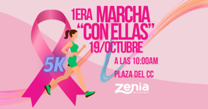 Orihuela Costa, evento: Marcha solidaria 5K bajo el lema 'Unidos contra el cáncer' con actuaciones de 'The Morrison', 'Academia Mantix' y dj y 'stands' solidarios, dentro de los actos de octubre del Centro Comercial Zenia Boulevard
