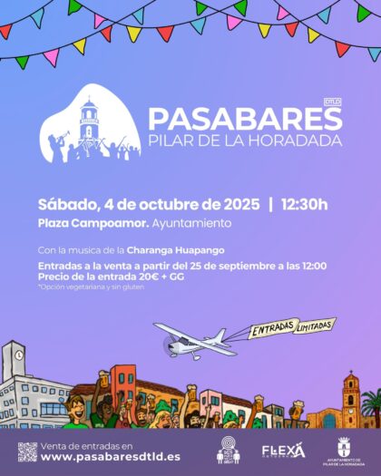 Pilar de la Horadada, evento: Fiesta con dj's locales en el tardeo del pasabares, dentro de los actos de las fiestas patronales de la Virgen del Pilar organizados por el Ayuntamiento