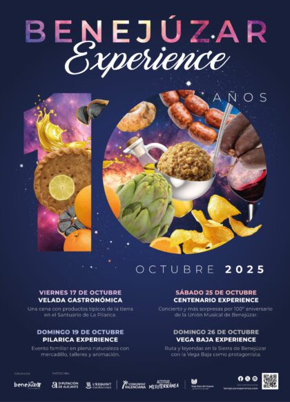 Benejúzar, evento: Velada gastronómica con cena degustación de productos de la tierra, dentro de los actos de las X Jornadas 'Benejúzar Experience' (BEx25) organizados por el Ayuntamiento
